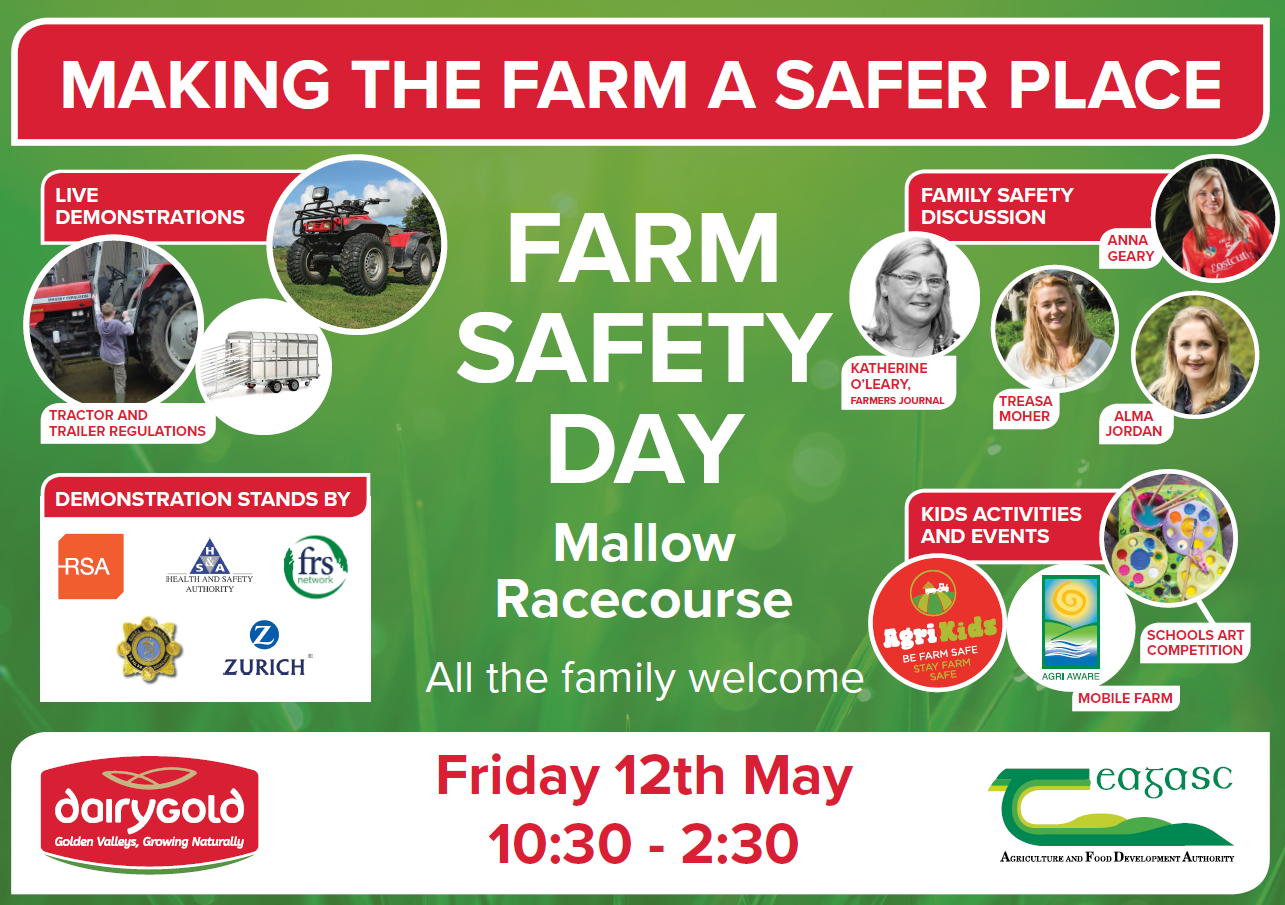Dairygold to host free farm safety information day at Mallow Racecourse